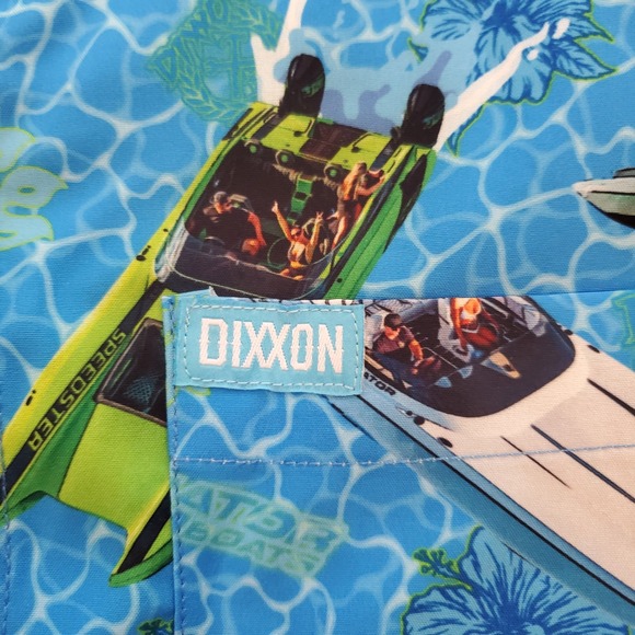 DIXXON Flannel Co Eliminator Boats Party Shirt Mens Small Blue‎ Button Up Cruise - Picture 6 of 13